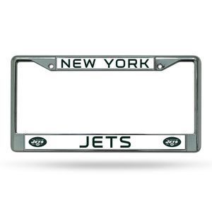 New York Jets Chrome License Plate Frame